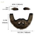 False Eyebrow and Beard Set Costume Women Men Makeup Fake Mustache for Operas Stage Performance. 