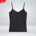Women's Cotton Scoop Neck Camisole Non Adjustable Spaghetti Strap Tank Top From Levin.