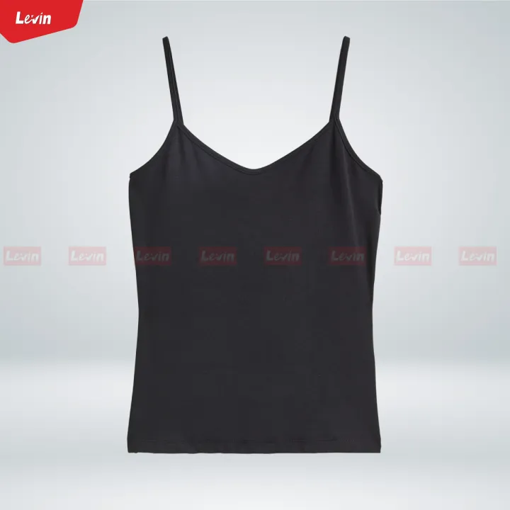 Women's%20Cotton%20Scoop%20Neck%20Camisole%20Non%20Adjustable%20Spaghetti%20Strap%20Tank%20Top%20From%20Levin%20-%20Image%205
