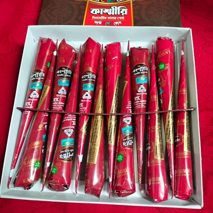 Cone Mehedi Kashmiri - 3 Piece Fast Color - Colour in just 5 minutes