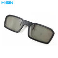 Myopia special 3D clip glasses, plastic 3D hanging clip hanging film, circular polarization stereo 3D glasses cinema.
