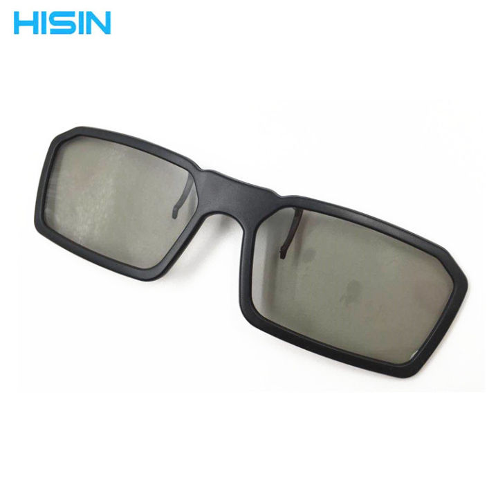 Myopia special 3D clip glasses, plastic 3D hanging clip hanging film, circular polarization stereo 3D glasses cinema