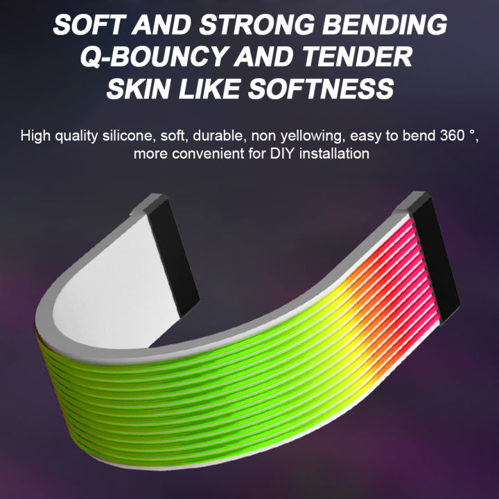 5V%203Pin%20PC%20RGB%20GPU%20Cable%208/24PIN%20Motherboard%20Power%20Extension%20Cable%20Flexible%20LED%20Strip%20Light%20DIY%20Kit%20for%20Computer%20Power%20Supply%20-%20Image%203