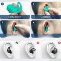 High Quality Silicone Noise Reduction Earplug Reusable Soft Ear Protector for Sleeping, Studying, Travelling, Concert & Work.