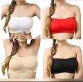 Streachable Tube Bra Cotton Strapless Tube Bra For Women - 1pc. 