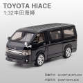 1:32 Toyota Hiace Van Diecasts Alloy Car Luxurious Simulation Toy Vehicles Metal Car 6 Doors Open Model Car Sound Light Toys For Gift. 