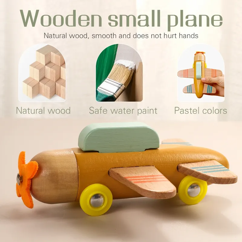 Wooden Train Birthday Toy Montessori Toys Baby Educational Toys