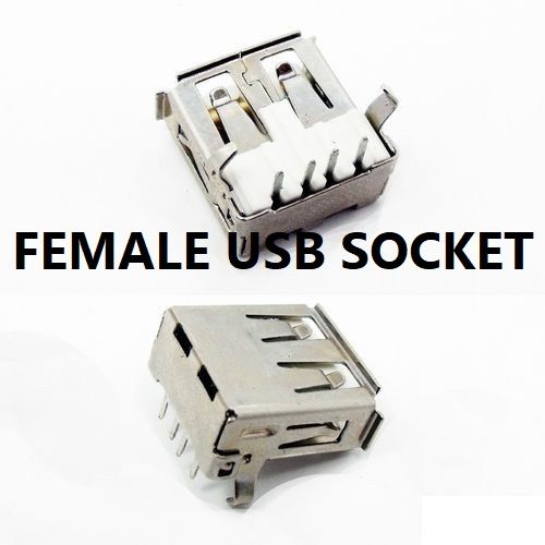 5Pcs- RIGHT ANGLE FEMALE USB SOCKET 2.0 Angle USB Female Socket Type-A ...