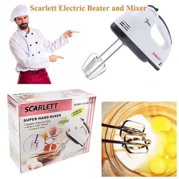 Scarlett - Electric Egg Beater and Mixer for Cake Cream -