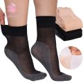 1/10 Pairs Summer Ultra-thin Elastic Silky Short Silk Socks Women Girls Ankle Socks Transparent Crystal Invisible Socks.