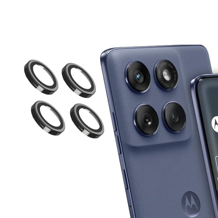 For Motorola Edge 60 Pro Camera Protector WSKEN Metal Ring Tempered Glass Camera Lens Protector 100% Original