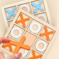 Kids Montessori Wooden Toy Mini Chess Play Game Interaction Puzzle Training Brain Early Learning Educational Toys For Children.
