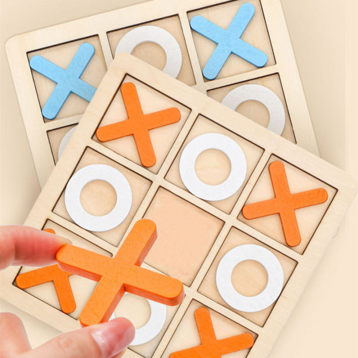 Kids Montessori Wooden Toy Mini Chess Play Game Interaction Puzzle Training Brain Early Learning Educational Toys For Children
