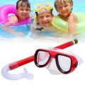 Child Diving Snorkeling Mask Swimming Scuba Total Dry Snorkel and Mask Glass Lens PVC 4 Color Child Diving Glasses New. 