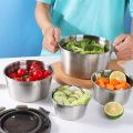 【hot】 400Ml/600Ml/1100Ml/2100Ml Useful Sealed Lunch Container Salad Bowl Sealed Lid Sealed Lunch Box Double Layer For Home. 