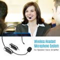 UHF Headset Wireless Microphone Professional Wireless Mic Set - black. 