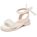 Sandals 2024 Summer New Internet Popular Fashion Sports Soft Sole Middle School Student Leisure Girls' Roman Shoes. 