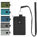 Cross-border hot mining RFID coin purse signal shielding mini thin small wallet anti-theft card bag hanging bag men and women.