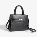Light luxury women's bag, tote bag, red wedding bag, kelly bag, 2024 new crocodile pattern, mom bag, crossbody handbag.