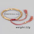 Bohemian Adjustable Rope Bracelet For Women Men Handmade Thread Bracelets Buddhist Cotton Copper Beads Pulseras. 