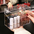 Transparent Acrylic Flip Lipstick Storage Box Nail Polish Storage Box Jewelry NOVO.