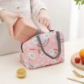 Cartoon Printed Lunch Bag For Women Isothermal Bag Packaged Food Thermal Bags Thermo Pouch Kids Lunch Bag Refrigerator Bag. 