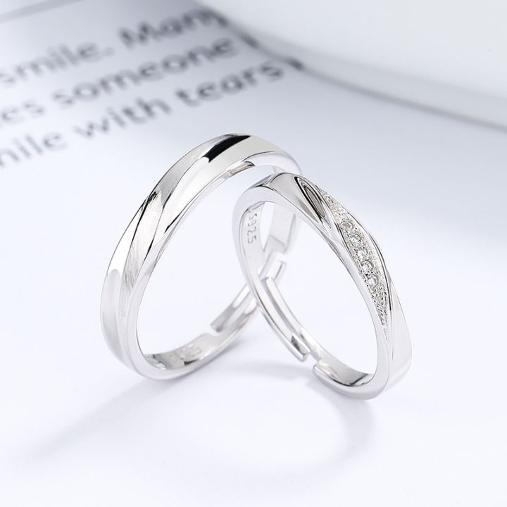 925%20sterling%20silver%20couple%20rings%20for%20men%20and%20women%20a%20pair%20of%20simple%20ins%20style%20opening%20adjustable%20couple%20rings%20for%20Valentine's%20Day%20gifts%20-%20Image%202