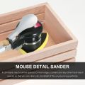 Pneumatic Random Orbit Sander Air Sander Polisher Small Triangular Palm Sander Mouse Detail Sander for Car Corner Paint Care Rust Removal Wood Grinder 70x100mm-#1.