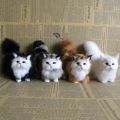 Realistic Cat Plush Toys Lifelike Fur Furry Stuffed Cat Dolls Simulation Kitten Models Animals Birthday Christmas Gift For Child Luhuai CVC. 