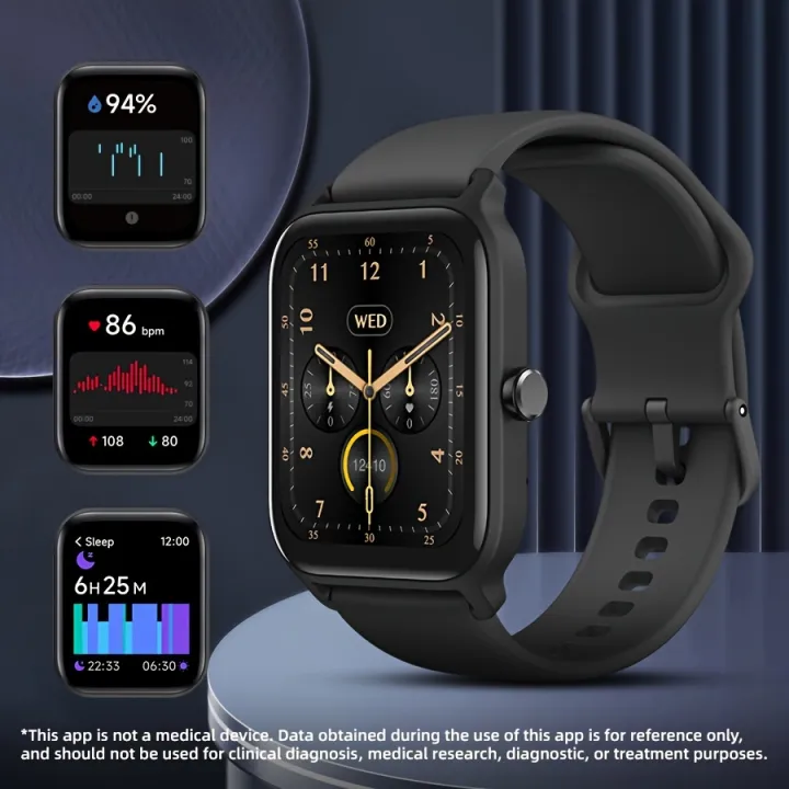 "IDW13%20Smart%20Watch%20with%20Alexa%20-%20Waterproof%20Sports%20Tracker,%201.8""%20Display,%20Health%20Monitoring,%20for%20iPhone%20&%20Android,%20Silicone%20Strap"%20-%20Image%203