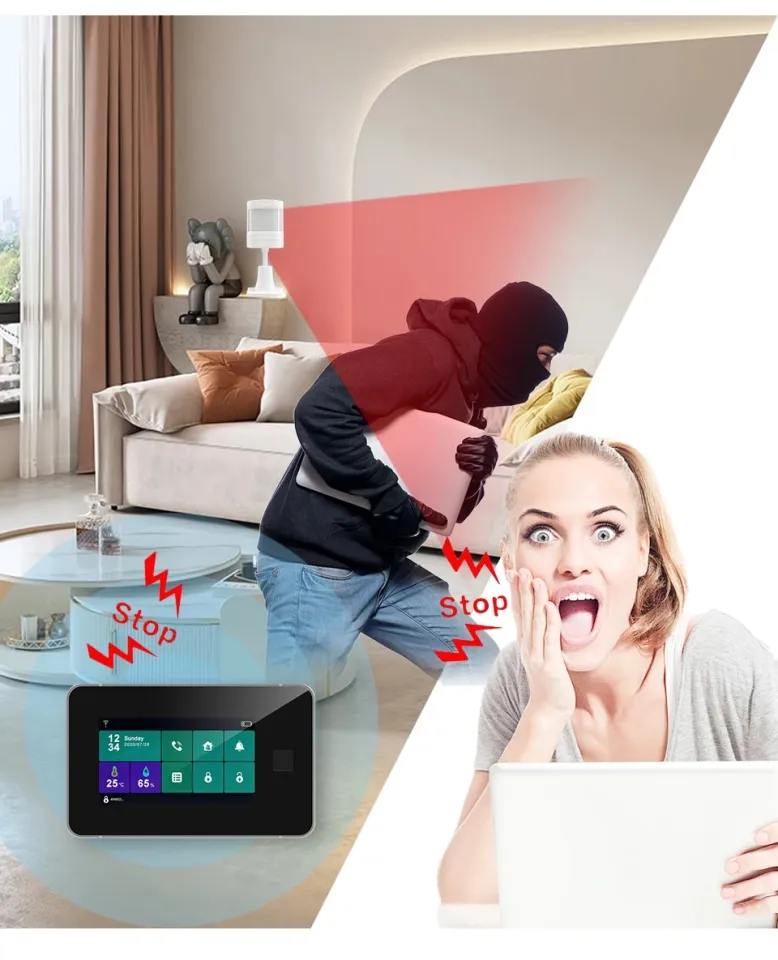 Smartrol Security Alarm System Tuya Smart GSM Alarm Sensor Kit