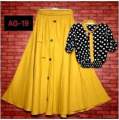 Readymade Unique  Western Fashion Ladis Skart and Tops Georgette  style dress for women. 