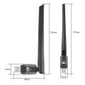 600Mbps USB WiFi Bluetooth 5.0 Adapter 2.4G 5GHz Wi-Fi Antenna Dual Band 802.11ac Mini Wireless Computer Network Card Receiver.