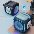 TG359 Portable caixa de som Bluetooth Speaker Outdoor Mini Column FM Radio TF Audio Wireless Subwoofer LED Soundbox Type-c Port. 