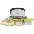 Milton Executive Lunch Box Soft Insulated Tiffin Box (2 SS Container,1 Microwave Safe Container). 