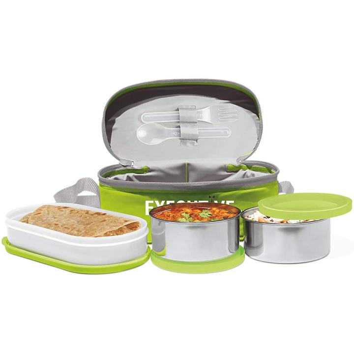 Milton Executive Lunch Box Soft Insulated Tiffin Box (2 SS