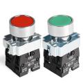 Push Button Switch 2 PCS  SPST Red (1NO 1NC) Green (1 NO 1NC). 