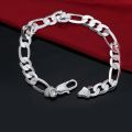 Stainless Steel Silver Bracelet For Men.