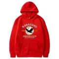 Anime Haikyuu Karasuno Volleyball Club Printed Hoodies Hooded Sweatshirts Pullovers Tops. 