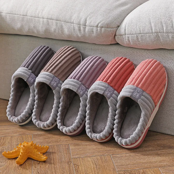 Women%20Winter%20Slippers%20Female%20Push%20Thick%20Bottom%20Home%20Cotton%20Shoes%20Lady%20Non-Slip%20Comfortable%20Indoors%20Flats%20Women's%20Footwear%20-%20Image%204