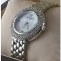 Silver Stainless Steel Analog Watch for Women.