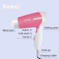 Kemei KM-6830  Professional Hair Dryer for Women - Pink & Green. 