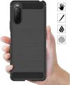 For Sony Xperia 10 II New Carbon Spigen Fiber Soft Silicone Case Back Cover (For SmartPhone). 