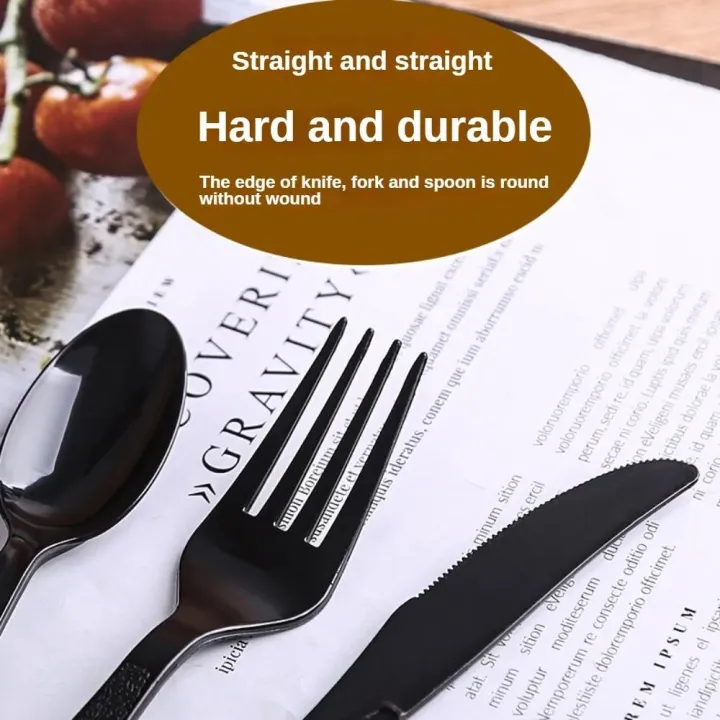 Disposable%20Frosted%20Handle%20Plastic%20Soup%20Spoon%20Independent%20Packaging%20Thickened%20Dessert%20Knife%20and%20Fork%20Knife%20and%20Fork%20Cutlery%20Set%20-%20Image%204