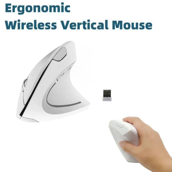 Vertical Wireless Ergonomic Mouse, Computer Mouse Optical