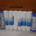 Sediment Filter PP -6 Pcs, CTO Net Carbon-1 Pcs and 10" UDF Box Carbox-1 Pcs ( 8 Pcs Package) AQUQPRO PREMIUM. 