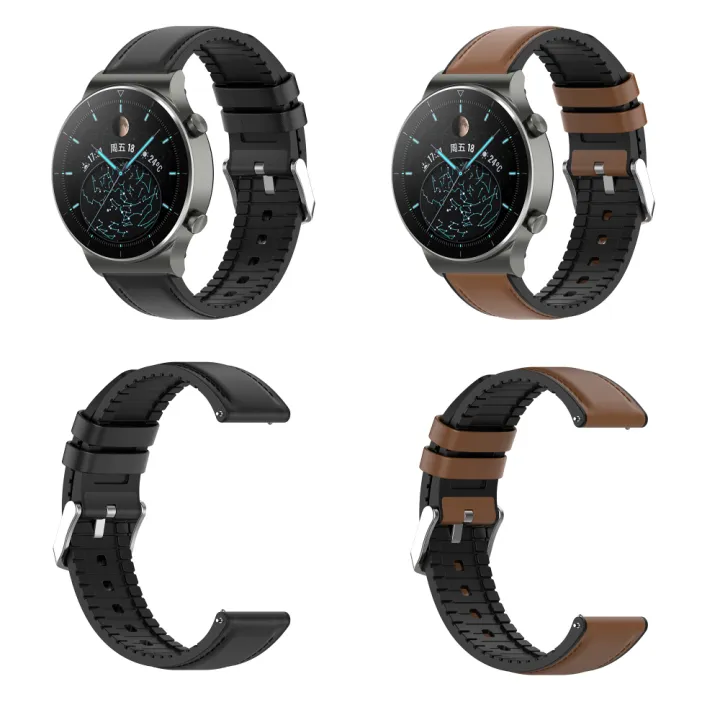 %E3%80%90Hengli%20jewelry%20story%E3%80%91(New)%20silicone%20leather%20watch%20business%20leather%20strap%2020mm%2022mm%20for%20Huawei%20Watch%20GT2%20Pro%20-%20Image%207