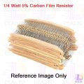 50Pcs 10 Ohm Resistor 10 Ohm Carbon Film Resistor 10 Ohm 1/4W Resistance 0.25 Watt 5% Tolerance Fixed Resistors. 