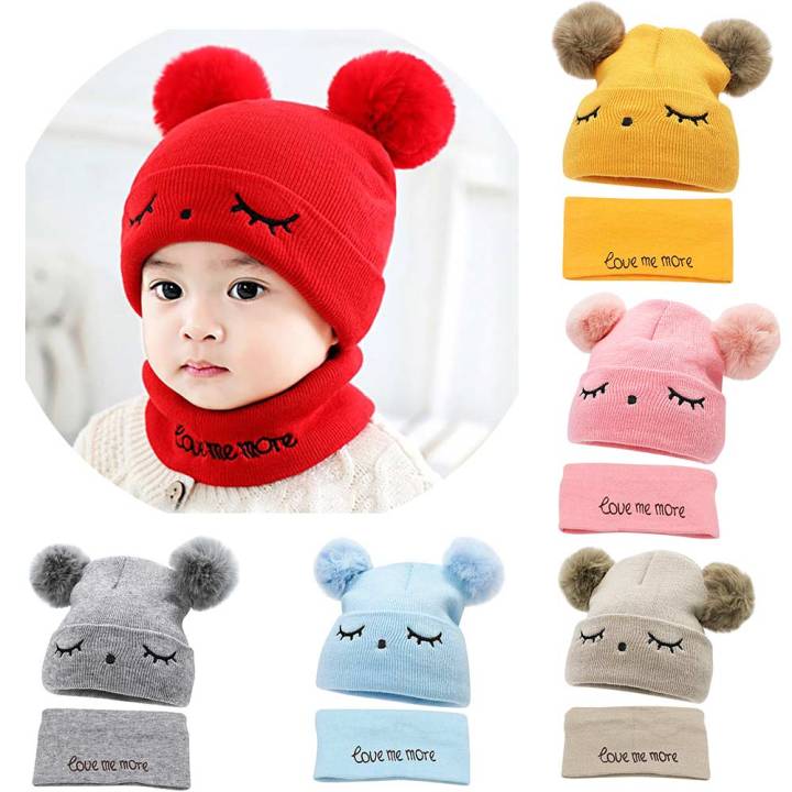 TYRY.HU%20%202Pcs%20Baby%20Winter%20Hats%20Scarf%20%20Baby%20Beanies%20Cap%20hat%20male%20knitted%20plush%20Cap%20For%20Girls%20Boys%20Kids%20Winter%20Warm%20Hat%20Scarf%20Set%20-%20Image%204