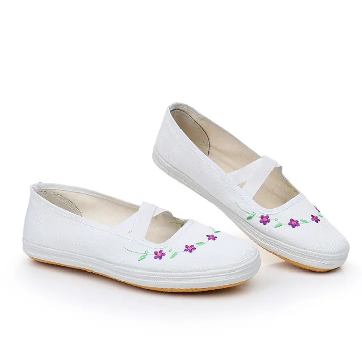White%20Shoes%20Unisex%20Shoes%20Indoor%20Children's%20Shoes%20Canvas%20Shoes%20White%20Sneakers%20Gymnastics%20Shoes%20Court%20Sneakers%20Martial%20Arts%20Shoes%20White%20Work%20Shoes%20-%20Image%202